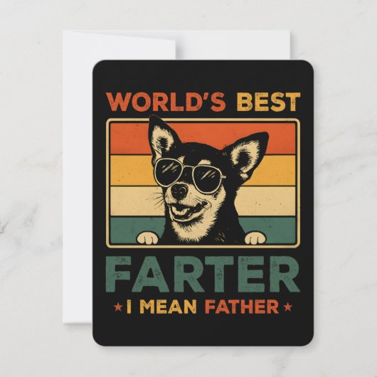 Beste vader ter wereld Ik bedoel vader grappige va Kaart (Voorkant)