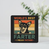 Beste vader ter wereld Ik bedoel vader grappige va Kaart (Staand voorkant)
