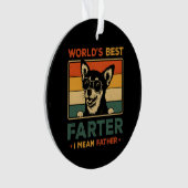 Beste vader ter wereld Ik bedoel vader grappige va Ornament (voorkant)