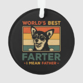 Beste vader ter wereld Ik bedoel vader grappige va Ornament (achterkant)