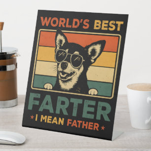 Beste vader ter wereld Ik bedoel vader grappige va Reclamebord Met Voetstuk