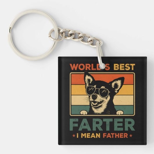 Beste vader ter wereld Ik bedoel vader grappige va Sleutelhanger (Voorkant)