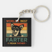Beste vader ter wereld Ik bedoel vader grappige va Sleutelhanger (Achterkant)