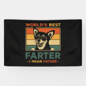 Beste vader ter wereld Ik bedoel vader grappige va Spandoek (Horizontaal)