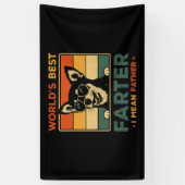 Beste vader ter wereld Ik bedoel vader grappige va Spandoek (Verticaal)