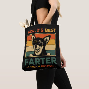 Beste vader ter wereld Ik bedoel vader grappige va Tote Bag