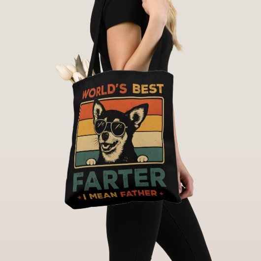 Beste vader ter wereld Ik bedoel vader grappige va Tote Bag (Dichtbij)