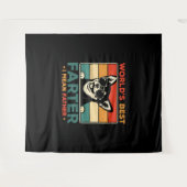 Beste vader ter wereld Ik bedoel vader grappige va Wandkleed (Voorkant (horizontaal))