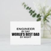Beste vader ter wereld - Ingenieur Briefkaart (Staand voorkant)