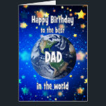 Beste vader ter wereld jarig<br><div class="desc">Vier je vader met een kosmische twist! Deze kaart toont een adembenemend uitzicht van de aarde vanuit de ruimte, met de oprechte boodschap: "Happy Birthday to the best dad in the world." Een perfecte manier om te shows hoeveel hij voor je betekent - ongeacht de afstand, hij is altijd je...</div>