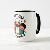 Beste vader ter wereld - Liefdevolle moslimvader Mok (Voorkant rechts)