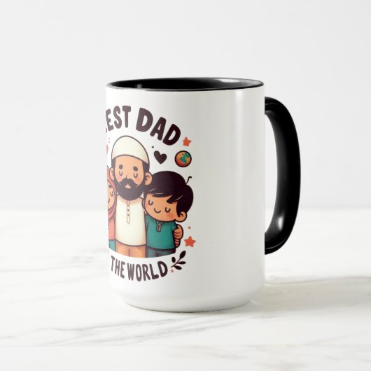 Beste vader ter wereld - Liefdevolle moslimvader Mok (Voorkant rechts)
