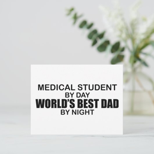Beste vader ter wereld - Medische student Briefkaart (Staand voorkant)