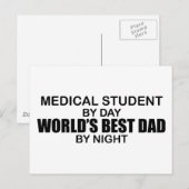 Beste vader ter wereld - Medische student Briefkaart (Voorkant / Achterkant)