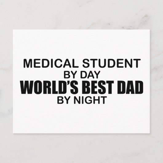 Beste vader ter wereld - Medische student Briefkaart (Voorkant)