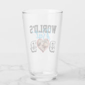 Beste vader ter wereld met foto glas (Achterkant)