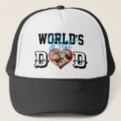 Beste vader ter wereld met foto Trucker Hat Trucker Pet (Voorkant)