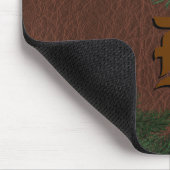 Beste vader ter wereld - Pine Cones en Leather Mou Muismat (Hoek)