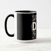 Beste Vader Ter Wereld - Retro Geometrisch Mok (Links)