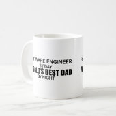 Beste vader ter wereld - software engineer koffiemok (Voorkant links)