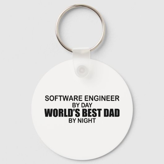 Beste vader ter wereld - software engineer sleutelhanger (Voorkant)