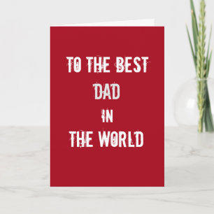 Beste Vader ter Wereld Verjaardagskaart Kaart
