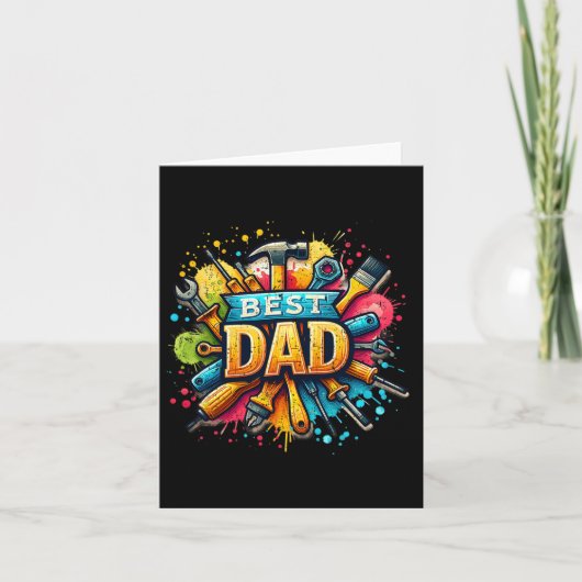 Beste Vader Tools Ambachtsman Vader Papa Vader Vad Kaart (Voorkant)