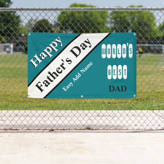 Beste vader Turquoise Banner (Insitu)