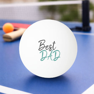 Beste Vader Turquoise Script Vaderdag Pingpongbal