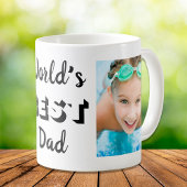 Beste vader twee foto's gepersonaliseerd koffiemok