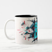 Beste vader tweekleurige koffiemok (Links)