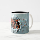 Beste vader tweekleurige koffiemok (Voorkant rechts)