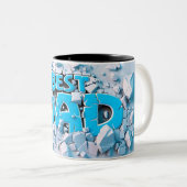 Beste vader tweekleurige koffiemok (Voorkant rechts)