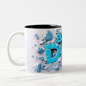 Beste vader tweekleurige koffiemok (Links)