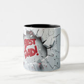 Beste vader tweekleurige koffiemok (Voorkant rechts)