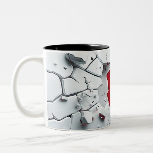 Beste vader tweekleurige koffiemok (Links)