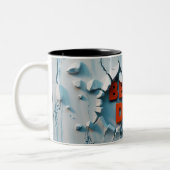 Beste vader tweekleurige koffiemok (Links)