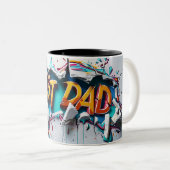 Beste vader tweekleurige koffiemok (Voorkant rechts)