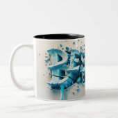 Beste vader tweekleurige koffiemok (Links)