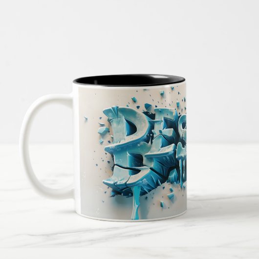 Beste vader tweekleurige koffiemok (Links)