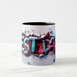 Beste vader tweekleurige koffiemok