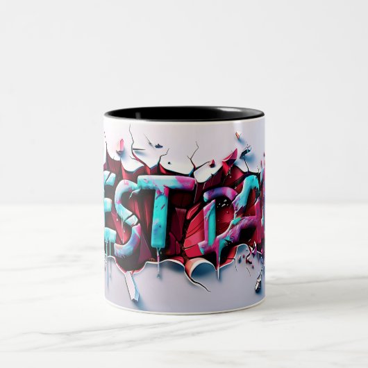 Beste vader tweekleurige koffiemok (Center)