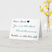 Beste vader | U een Geweldige verjaardag wensen Kaart (Gele Bloem)