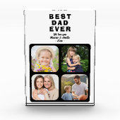 Beste vader vader 4 familie fotoblokken (Voorkant)