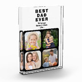 Beste vader vader 4 familie fotoblokken (Links)