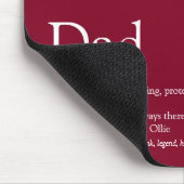 Beste vader vader Definitie Foto Burgundy Muismat (Hoek)