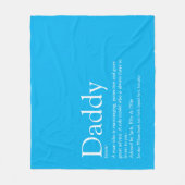 Beste vader vader vader vader ooit Definitie Blauw Fleece Deken (Voorkant)