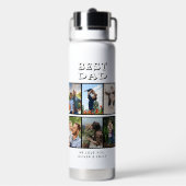 Beste vader Vaderdag 6 foto Waterfles (Achterkant)