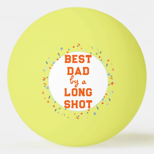 Beste Vader Vaderdag Cadeau Pingpongbal (Voorkant)