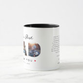 Beste vader Vaderdag grappige brief ter wereld Mok (Midden)